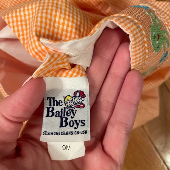 Gingham Smocked Octopus Bubble - Picture 3 of 3